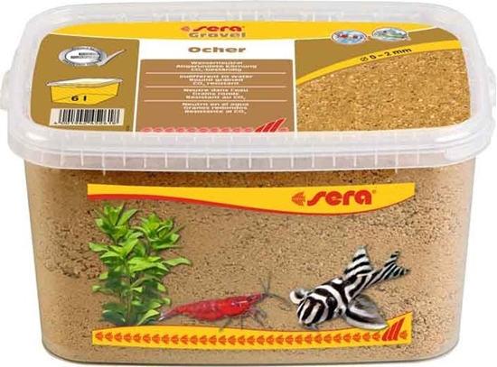 Picture of Sera wirek do akwarium Gravel Ocher O 0 - 2 mm 3 l, ochra