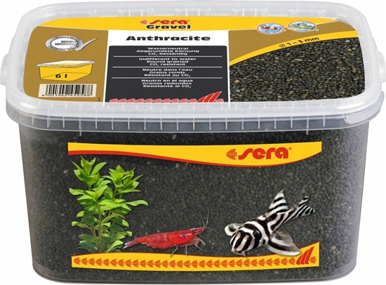 Picture of Sera wirek do akwarium Gravel Anthracite O 1 - 3 mm 6 l, antracyt