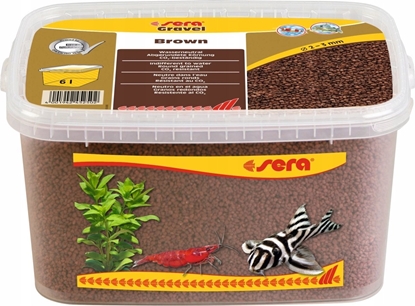 Attēls no Sera wirek do akwarium Gravel Brown O 2 - 3 mm 6 l, brzowy