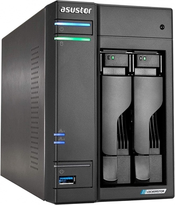 Picture of Serwer plików Asustor LOCKERSTOR 2 AS6702T 2-bay, Intel Celeron N5105 Czterordzeniowy 2.0GHz, 8GB RAM DDR4. 4x M.2 PCIe (NVMe), 2x 2.5 GbE. 2x USB 3.2. HDMI 2.0b