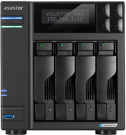 Изображение Serwer plików Asustor LOCKERSTOR 4 AS6704T 4-bay, Intel Celeron N5105 Czterordzeniowy 2.0GHz, 16GB RAM DDR4. 4x M.2 PCIe (NVMe), 2x 2.5 GbE. 2x USB 3.2. HDMI 2.0b; 1xPCIe