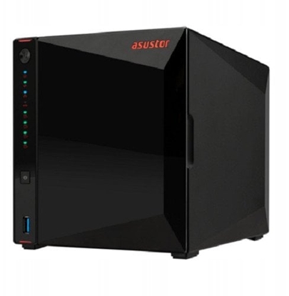 Изображение Serwer plików Asustor NIMBUSTOR 4 GEN2 AS5404T 4-bay, Intel Celeron N5105 Quad-Core 2.0GHz, 16GB RAM DDR4. 2x2.5 GbE LAN, 3x USB 3.2. HDMI 2.0B, 4 x M.2 NVMe