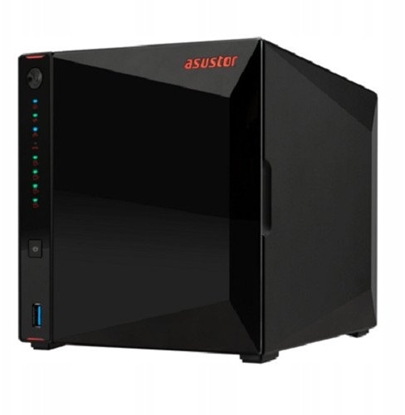 Изображение Serwer plików Asustor NIMBUSTOR 4 GEN2 AS5404T 4-bay, Intel Celeron N5105 Quad-Core 2.0GHz, 8GB RAM DDR4. 2x2.5 GbE LAN, 3x USB 3.2. HDMI 2.0B, 4 x M.2 NVMe