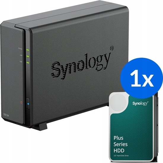 Picture of Serwer Synology Synology DS124 zestaw + 1x dysk 4T