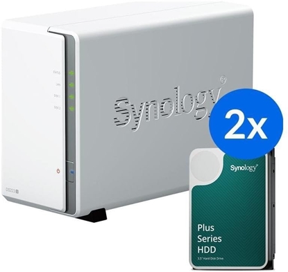 Picture of Serwer plików Synology DS223+ 2x HAT3300-2T (DS223J-4T-00-2)