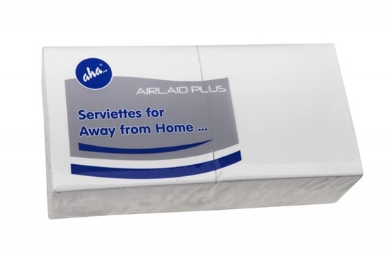 Picture of Serwetki AFH AHA, 2-warstwowe, skadanie 1/4, 33x33cm, 250 szt., biae