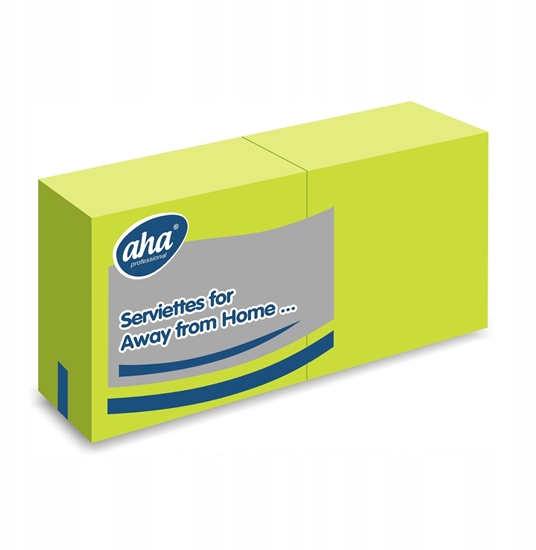 Picture of Serwetki AFH AHA, 2-warstwowe, skadanie 1/4, 33x33cm, 250 szt., limonkowe