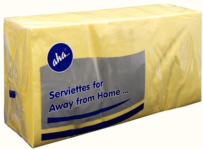 Picture of Serwetki AFH AHA, 2-warstwowe, skadanie 1/4, 33x33cm, 250 szt., pastelowo óte