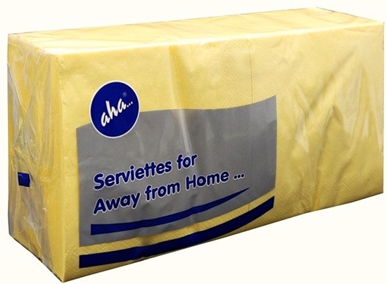 Picture of Serwetki AFH AHA, 2-warstwowe, skadanie 1/4, 33x33cm, 250 szt., pastelowo óte