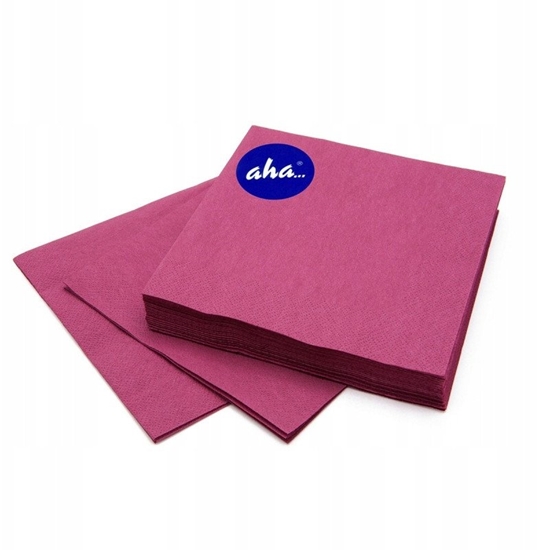 Picture of Serwetki AHA, 3-warstwowe, skadanie 1/4, 33x33cm, 20 szt., bordowe