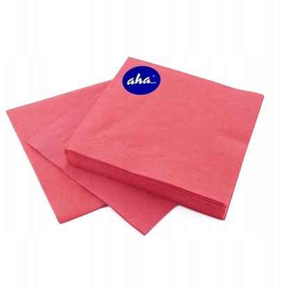 Picture of Serwetki AHA, 3-warstwowe, skadanie 1/4, 33x33cm, 20 szt., czerwone