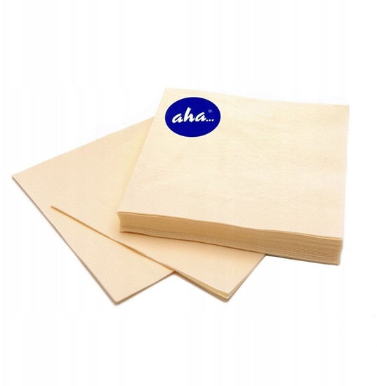 Picture of Serwetki AHA, 3-warstwowe, skadanie 1/4, 33x33cm, 20 szt., szampaskie