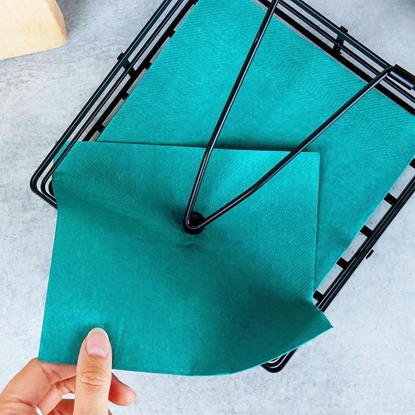 Picture of Serwetnik Stojak na Serwetki z Dociskiem Metalowy Czarny NAVA 18 x 18 cm