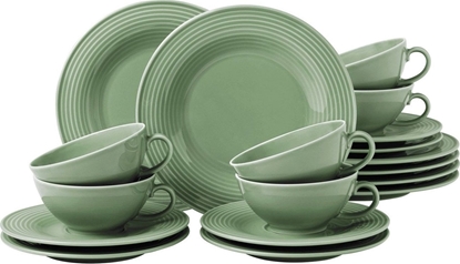 Picture of Serwis do herbaty dla 6 osób eukaliptusowy - porcelana Seltmann