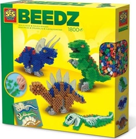 Picture of SES Koralikowe prasowanki Dinozaury 3D