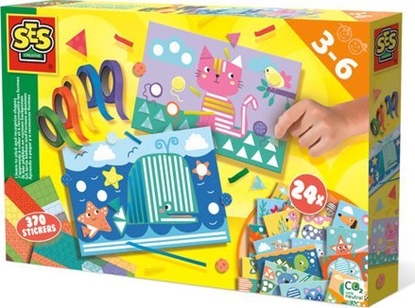 Picture of SES SES Creative set I learn to stick and recognize shapes