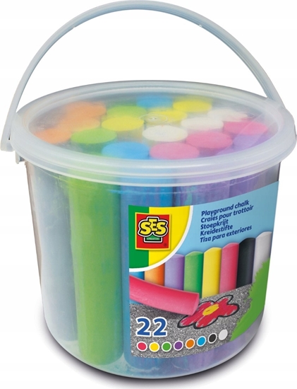 Picture of SES SES Playground chalks 22pcs bucket