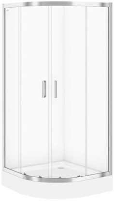 Attēls no SET B823 KABINA IVA PÓOKRGA 90X90X185 SZK TRANS+BR TAKO 90X16