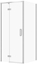 Изображение SET C102 KABINA LARGA ZAWIAS LEWA CHROM 90X80X195SZK TRANS WIR