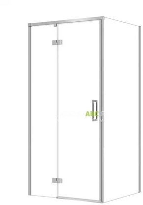 Attēls no SET C112 KABINA LARGA ZAWIAS LEWA CHROM 100X90X195SZK TRANS WIR