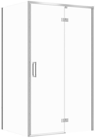 Picture of SET C118 KABINA LARGA ZAWIAS PRAWA CHROM 120X80X195 SZK TRANS WIR