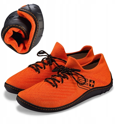 Изображение SH5010W Buty damskie BAREFOOT MERINO pomaraczowy/czarny 38