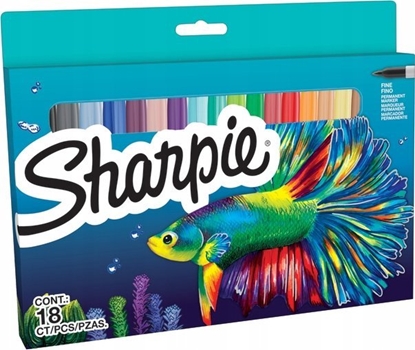 Picture of Sharpie Sharpie Marker Permanentmarker Fine Big Pack "Fish" 6 Stück