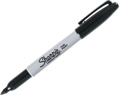 Attēls no Sharpie Sharpie Permanentmarker Fein Rundspitze F 0,9mm schwarz 1er Blister