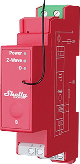 Picture of Shelly 1-channel DIN rail relay with energy measurement Shelly Qubino Pro 1PM