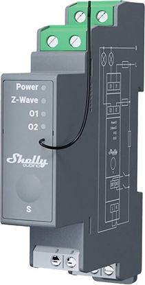 Picture of Shelly 2-channel DIN rail relay Shelly Qubino Pro 2