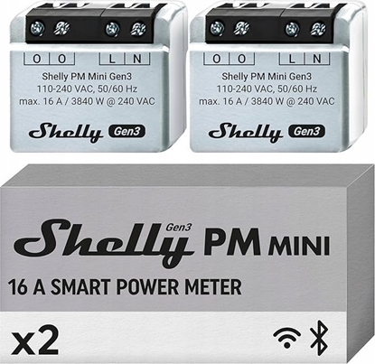 Attēls no Shelly Set of 2 Shelly PM Mini Gen3 Controllers