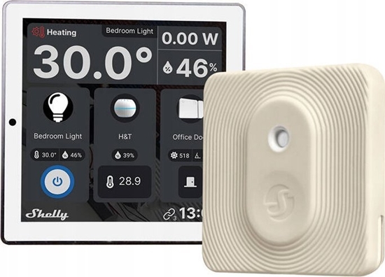 Изображение Shelly Set Shelly Wall Display Control Panel (white) + BLU H&T Ivory