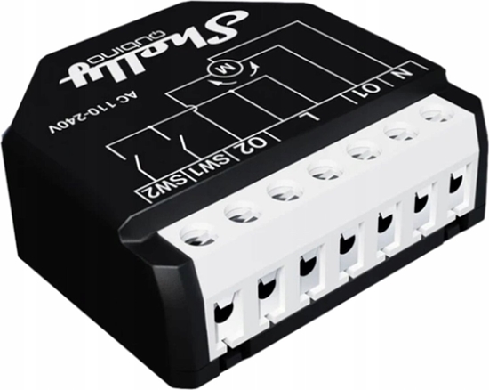 Изображение Shelly Shelly Qubino Wave Shutter, relay (black/white, 2 channels)