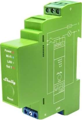 Изображение Shelly Shelly Relais "Pro Dimmer 1PM" LED/Glühbirne WLAN LAN BT DIN-Rail
