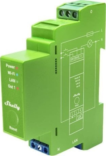 Изображение Shelly Shelly Relais "Pro Dimmer 1PM" LED/Glühbirne WLAN LAN BT DIN-Rail