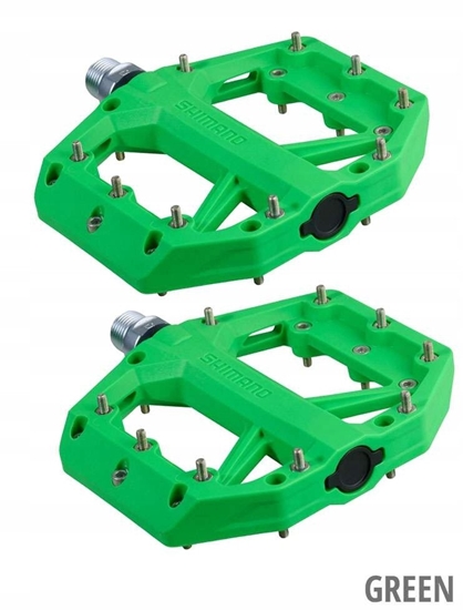 Picture of Shimano PD-GR400 Flat Pedal pedals, green