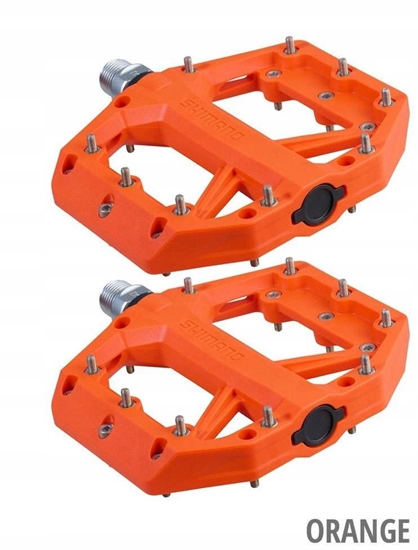 Picture of Shimano PD-GR400 Flat Pedal pedals, orange