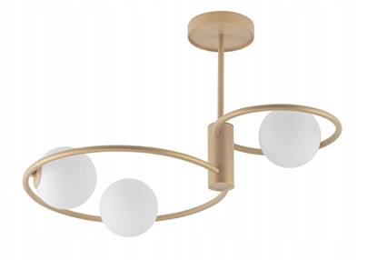 Изображение Sigma Aqua 33467 plafon lampa sufitowa 3x12W G9 zoty be/biay