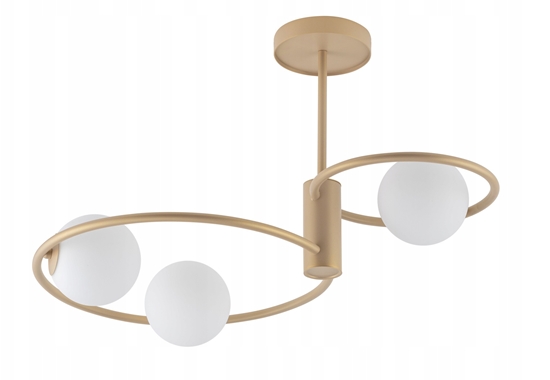 Изображение Sigma Aqua 33467 plafon lampa sufitowa 3x12W G9 zoty be/biay