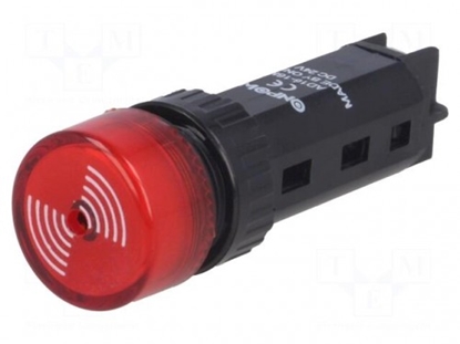 Изображение Signalators:skaņa | 80 dB | Apgaismojums: nav | IP40 | Ø16mm | maks.5mm | plastmasas