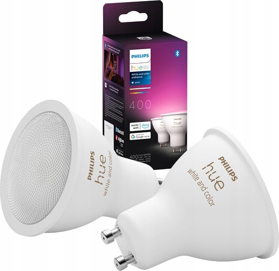 Picture of Signify Philips Hue White & Col. Amb. GU10 Doppelpack 2x350lm*