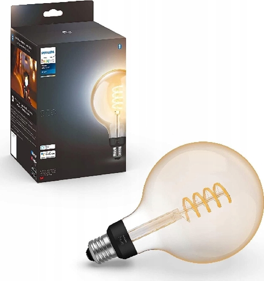 Изображение Signify Philips Hue White E27 Filament Globe G125 550lm