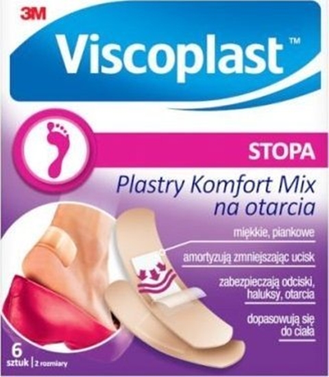 Picture of SILA Viscoplast plastry komfort na otarcia mix 6 szt
