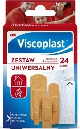 Attēls no SILA Viscoplast plastry zestaw uniwersalny 24 szt