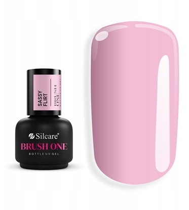 Изображение SILCARE_Brush One Bottle Gel elu budujcego w butelce z pdzelkiem Sassy Flirt 15g