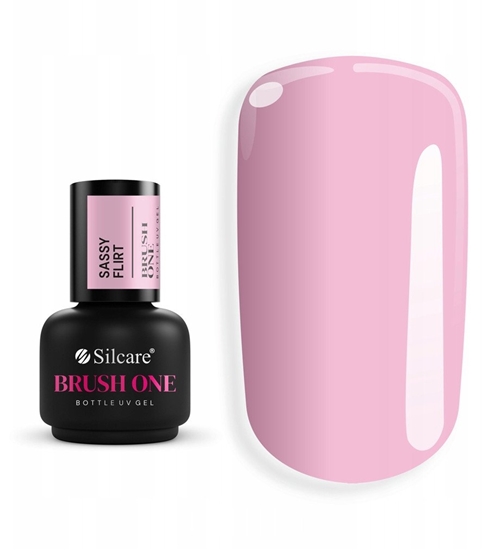 Изображение SILCARE_Brush One Bottle Gel elu budujcego w butelce z pdzelkiem Sassy Flirt 15g