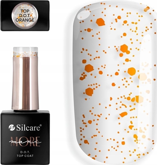 Изображение SILCARE_Mani More DOT top coat do paznokci Orange 10g