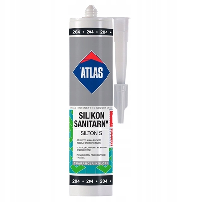 Picture of ATLAS Silikon sanitarny SIL-S280-B KARTUSZ 280 ml czarny