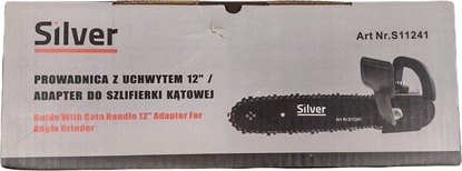 Изображение Silver ATTACHMENT FOR ANGLE GRINDER GUIDE GUIDE WITH HANDLE 12" /SILVER