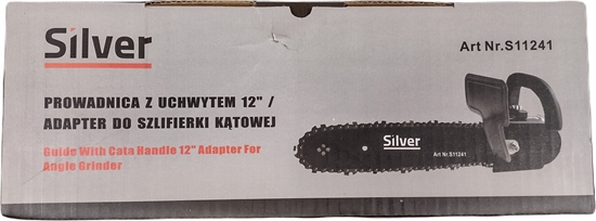 Изображение Silver ATTACHMENT FOR ANGLE GRINDER GUIDE GUIDE WITH HANDLE 12" /SILVER